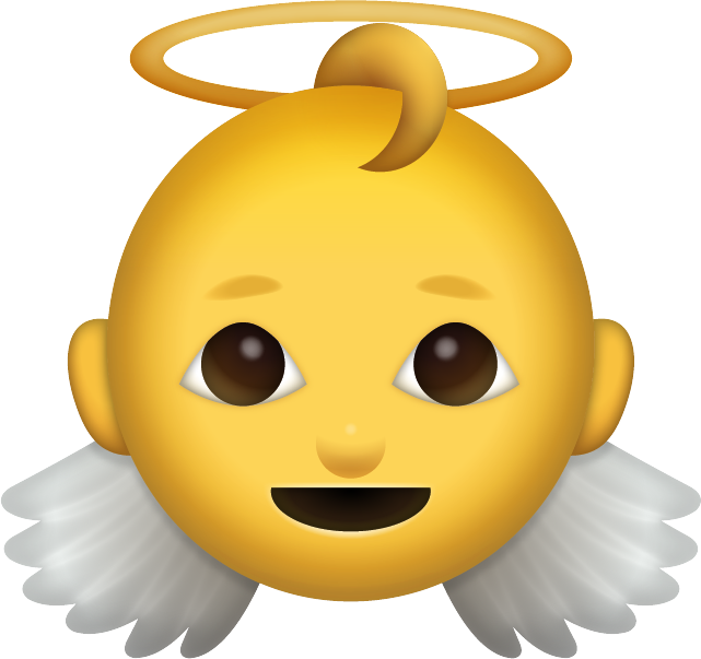 Baby Angel Emoji Icon Download Free PNG Image