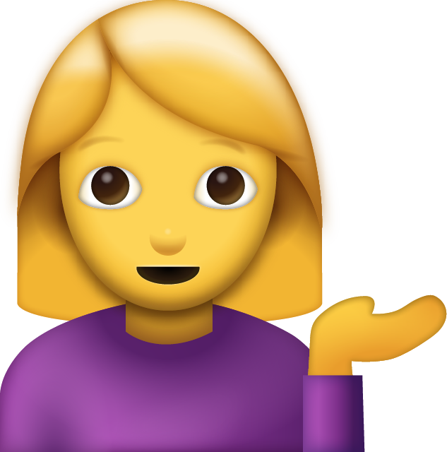 Helping Woman Emoji Icon Free Photo PNG Image