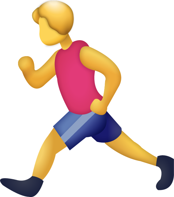 Man Running Emoji Free Photo Icon PNG Image