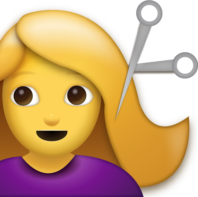 Girl Getting Haircut Emoji Icon Free Photo PNG Image