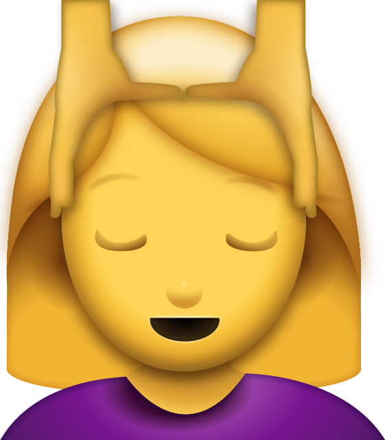 Girl Getting Massage Emoji Icon Free Photo PNG Image