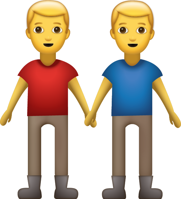 Gay Men Holding Hands Emoji Icon Download Free PNG Image