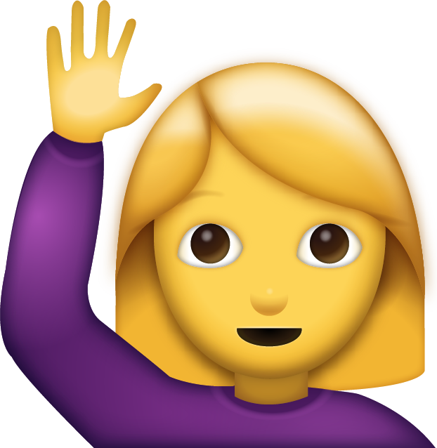 Woman Saying Hi Emoji Free Photo Icon PNG Image