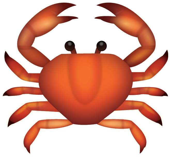 Crab Emoji Free Icon PNG Image
