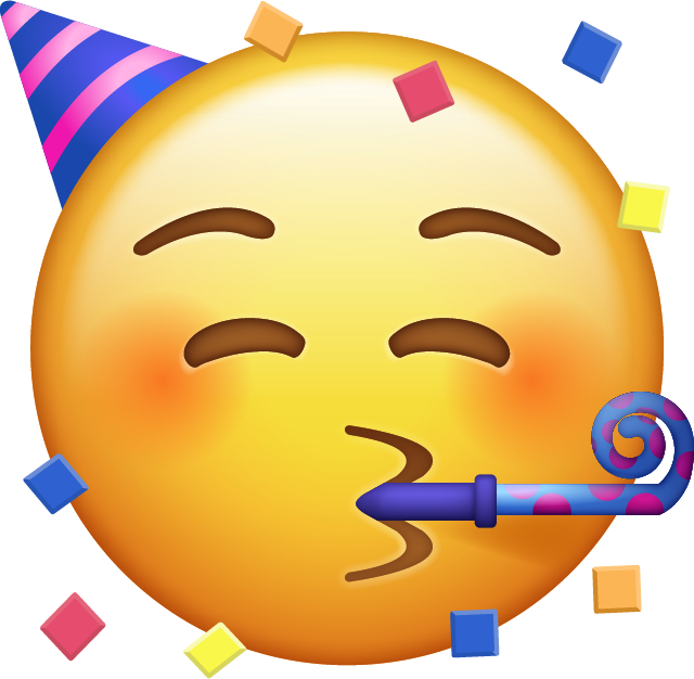 Party Face Emoji Icon File HD PNG Image