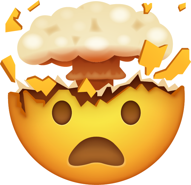 Exploding Face Emoji Icon File HD PNG Image