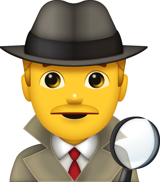 Detective Emoji Man Icon Download Free PNG Image
