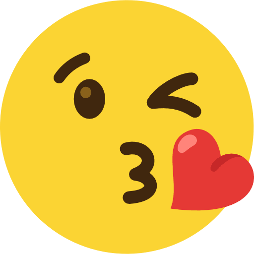 Face Blowing A Kiss Emoji PNG Image