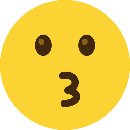 Kissing Face Emoji PNG Image