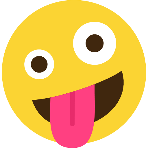 Zany Face Emoji PNG Image