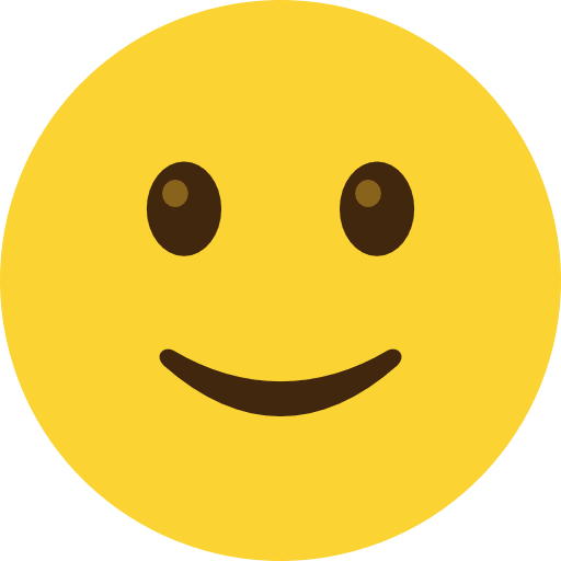 Slightly Smiling Face Emoji PNG Image