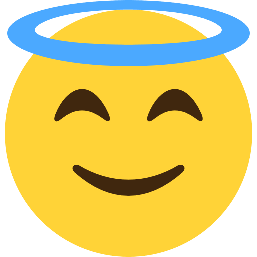 Smiling Face With Halo Emoji PNG Image