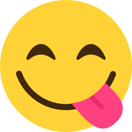 Face Savoring Food Emoji PNG Image