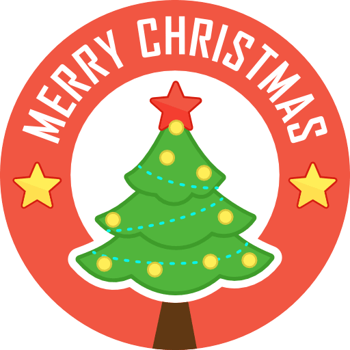 Christmas Badge PNG Image