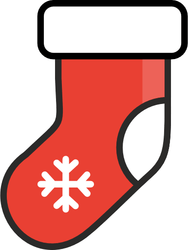 Christmas Socks Color PNG Image