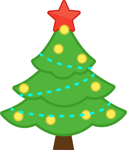 Christmas Tree Color PNG Image