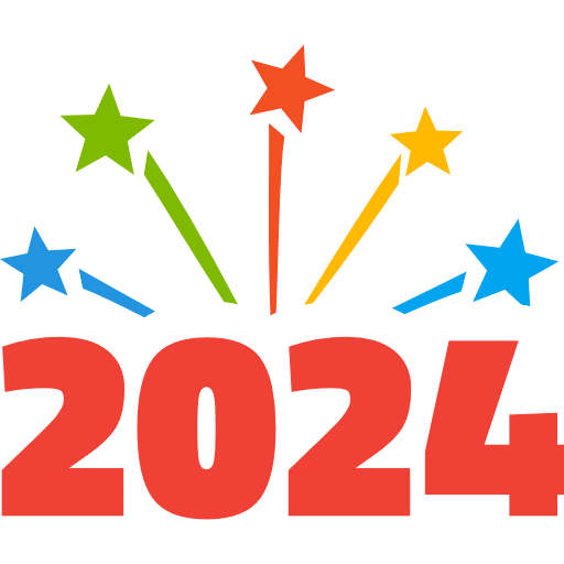 New Year 2024 PNG Image