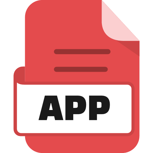 File App Color Red PNG Image