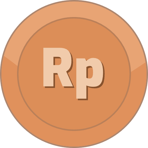 Bronze Coin Indonesian Rupiah PNG Image
