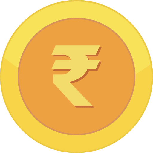 Gold Coin Rupee PNG Image