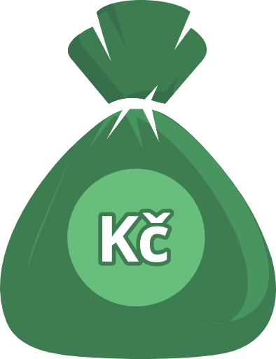 Money Bag Czech Koruna Color PNG Image