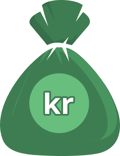 Money Bag Swedish Krona Color PNG Image