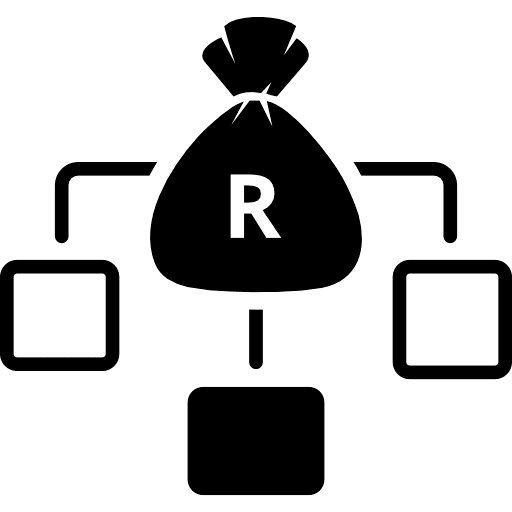 South African Rand Income Distribution PNG Image