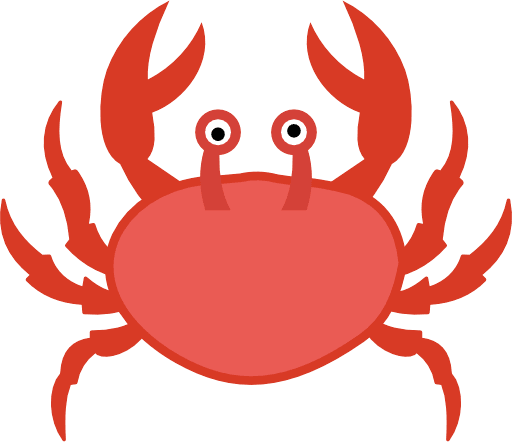 Crab Color PNG Image