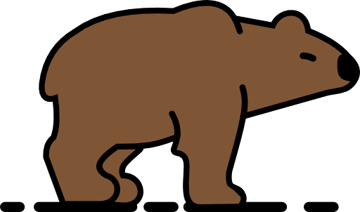 Bear Animal Color PNG Image