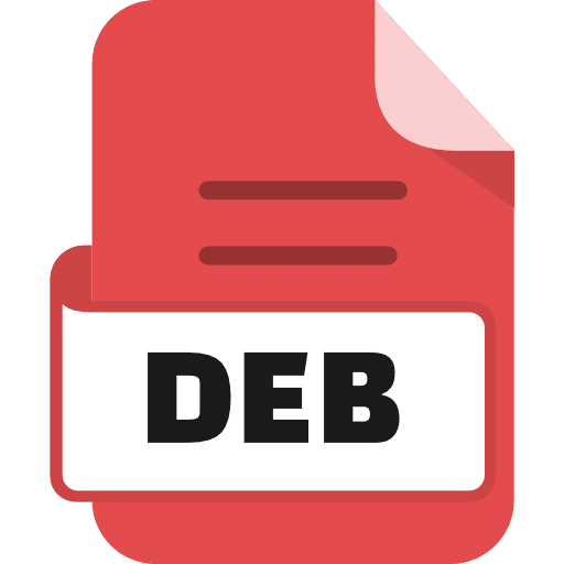 File Deb Color Red PNG Image