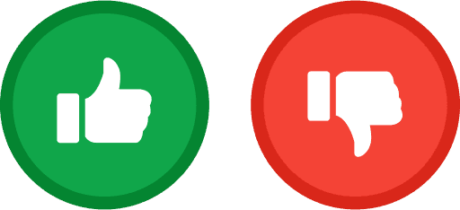 Like Dislike Button Color PNG Image