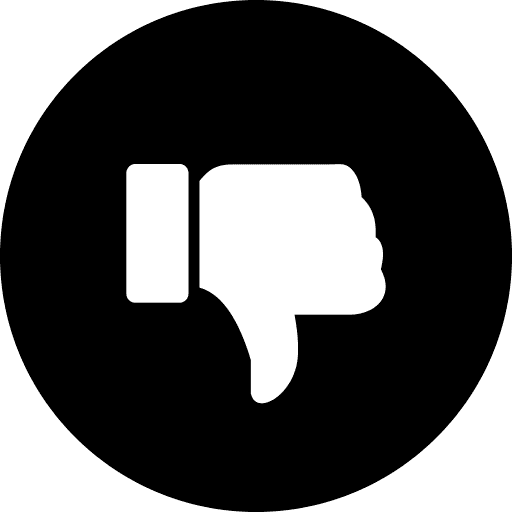 Dislike Button Black PNG Image