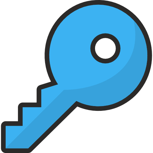 Access Key Blue PNG Image