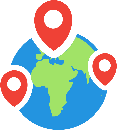 World Map Pin PNG Image