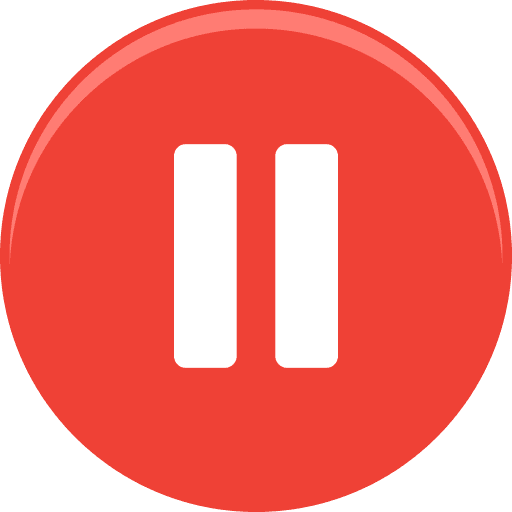 Pause Button Red PNG Image