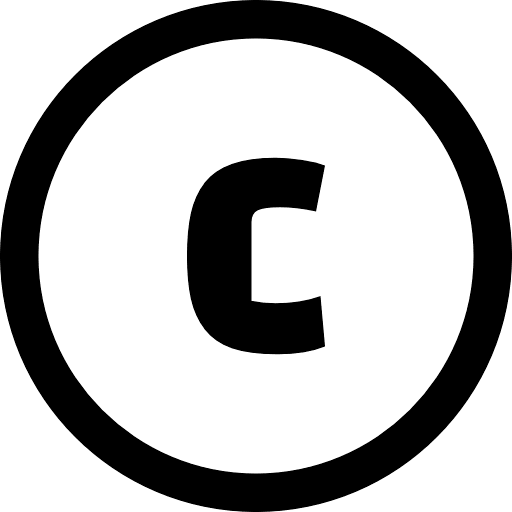C Alphabet Round PNG Image