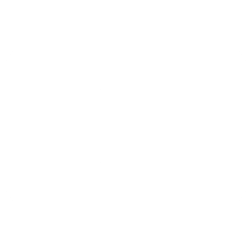 Youtube App White PNG Image