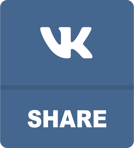 Share On Vk Button PNG Image