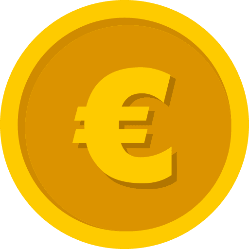 Euro Coin Color PNG Image