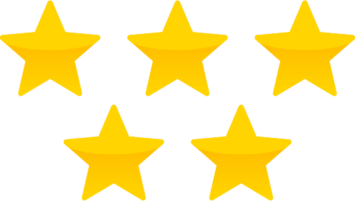 Five Star Yellow PNG Image