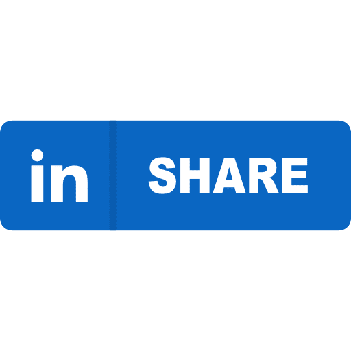 Linkedin Share Button PNG Image