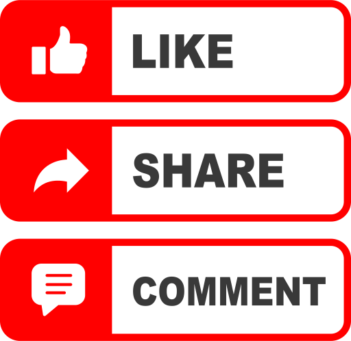 Like Comment Share PNG Image
