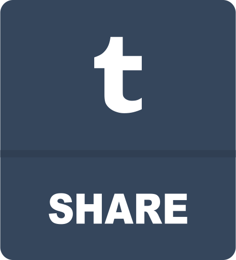 Share On Tumblr Button PNG Image