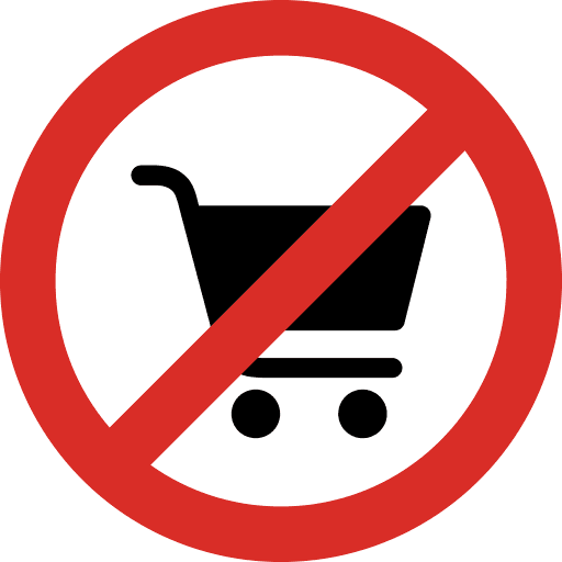 No Shopping Zone PNG Image