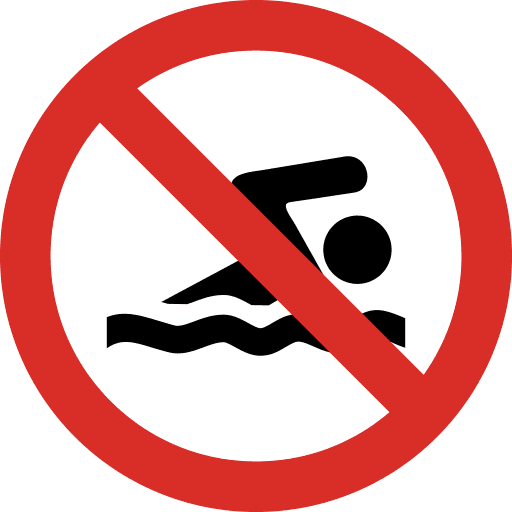 No Swimming PNG Image
