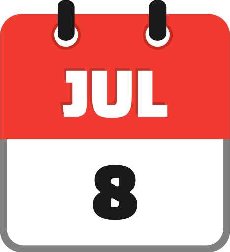 July 8 PNG Image