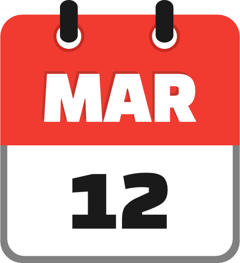 March 12 PNG Image