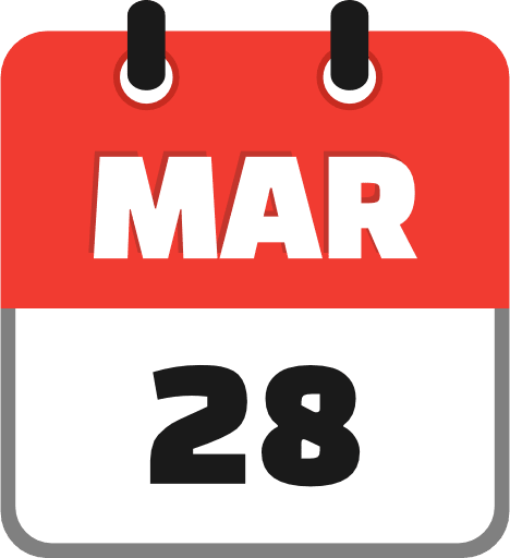 March 28 PNG Image
