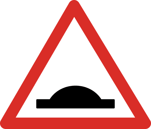 Bump Ahead Sign PNG Image