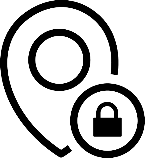 Lock Map Location PNG Image